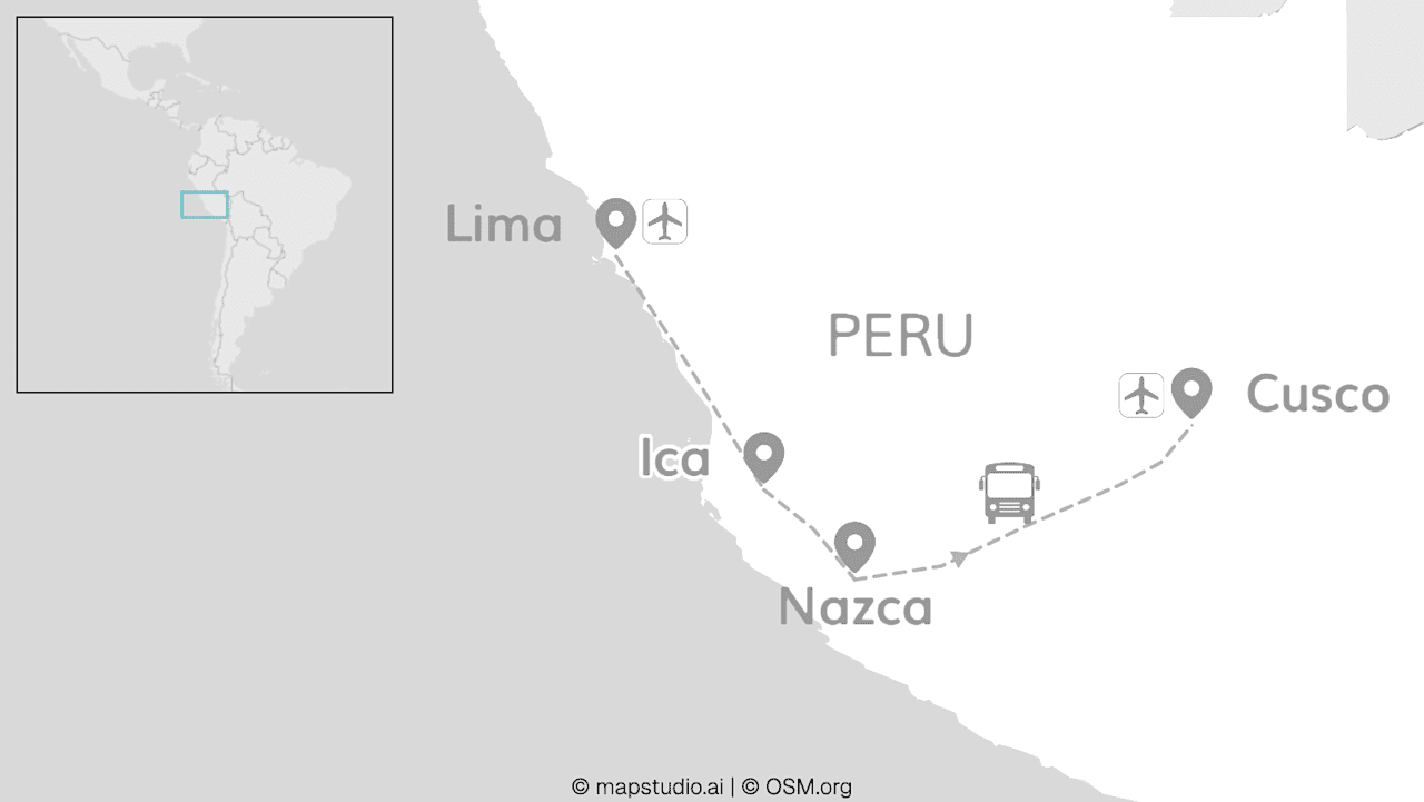 Prachtig Peru: woestijn, kust & regenboogbergen
